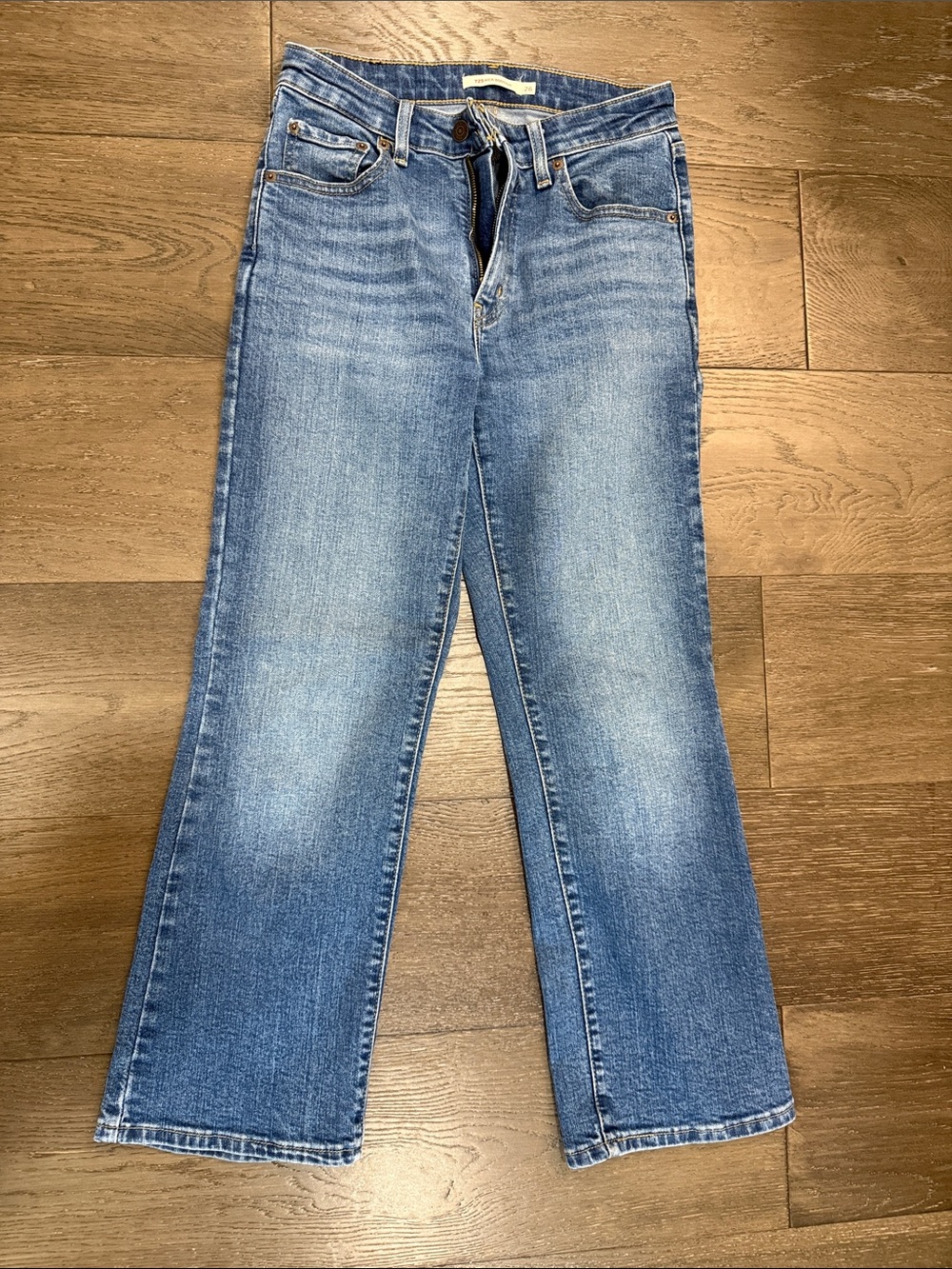 Signature by Levi Strauss Medium Blue Wide Leg Jeans